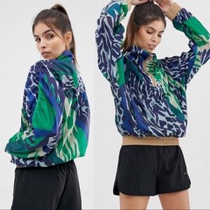 ASOS 4505 athletic jacket in cutabout animal print